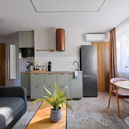 Nordic 2 Bedrooms And Ac, Center Daire